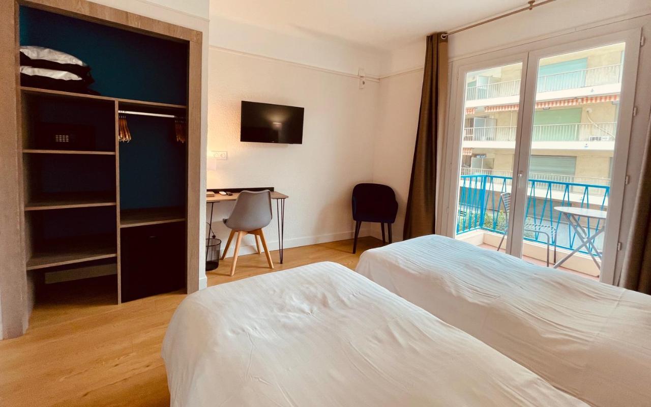 Hotel Courbet Juan-les-Pins Eksteriør billede